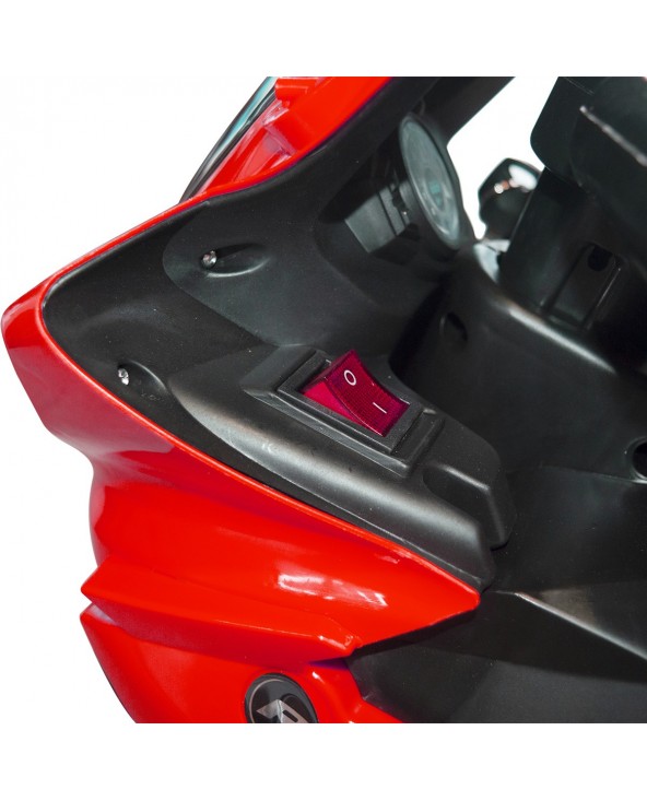 Moto elettrica bambini ARROW 6V 4Ah B39330 controllo a pedale luci e suoni | Rosso