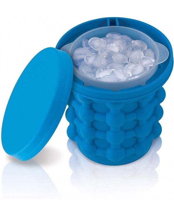 Cube Maker secchiello in silicone 018053 per ghiaccio ice genie doppio utilizzo