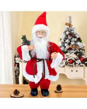 Babbo Natale Vestito Rosso art. 144188 Addobbo Natalizio Decorazione da 30H cm