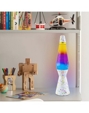 Lampada Lava Lamp 40cm XL1780 Fantasia Bubbles Magma Multicolore Design Moderno