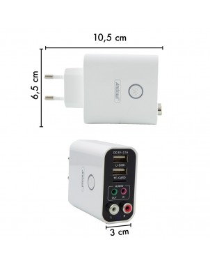 Trasmettitore Wireless Adattatore Audio Stereo Bluetooth AUX con Telecomando