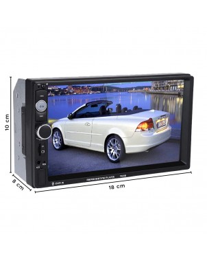 Stereo Auto 2 Din MP5 Radio FM Display 7" Bluetooth Touch Screen con Telecomando