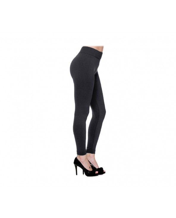 Leggings panta collant cotone modellante fuseaux leggins | Nero - L/XL