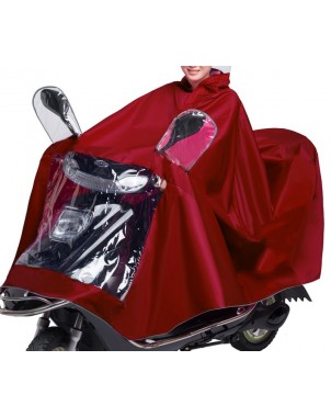 Mantellina impermeabile unisex scooter moto catarifrangente universale | Rosso