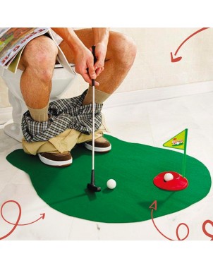 Gioco golf da bagno minigolf toilette set da gioco completo svago e divertimento