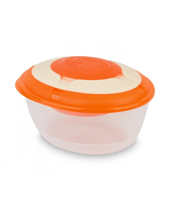 Contenitore porta pranzo KEEP & GO 355305 con gel refrigerante caldo-freddo | Arancione