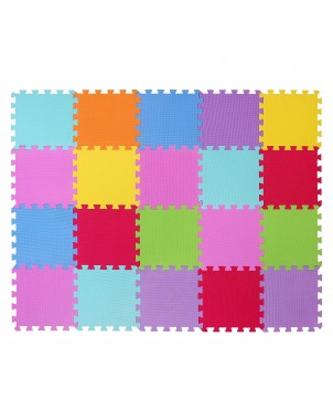 Tappeto gioco CIGIOKI puzzle componibile colorato 20 pezzi 30X30 cm schiuma eva