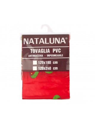 RED Nataluna Tovaglia Antimacchia 479032 impermeabile natalizia in PVC 120x240cm