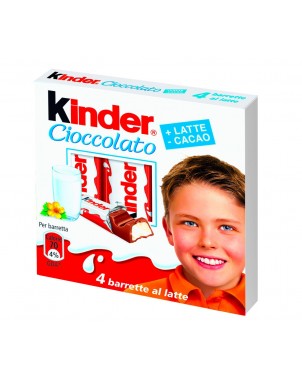 Ferrero Kinder barrette T4 pack risparmio da 20 pz x 50g (4 barrette) cioccolato