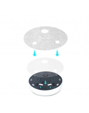 ROBOT SWEEPER 501653 rimuovi polvere con 20 panni in microfibra attacco USB | Bianco